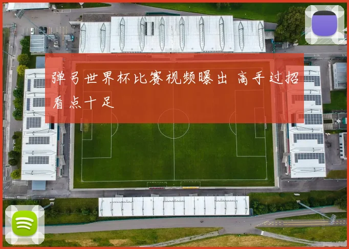 弹弓世界杯比赛视频曝出 高手过招看点十足